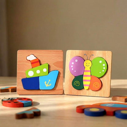 Puzzle-uri Montessori pentru Copii (6 Bucăți)