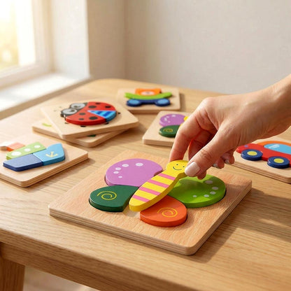 Puzzle-uri Montessori pentru Copii (6 Bucăți)