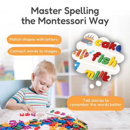 Joc Montessori din Lemn pentru Ortografie