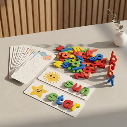Joc Montessori din Lemn pentru Ortografie