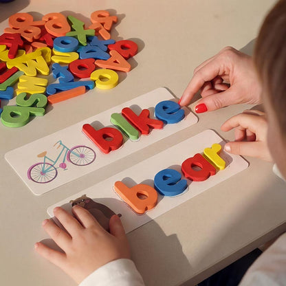 Joc Montessori din Lemn pentru Ortografie