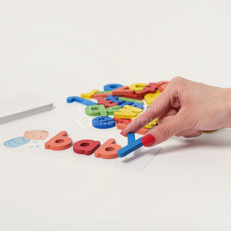 Joc Montessori din Lemn pentru Ortografie