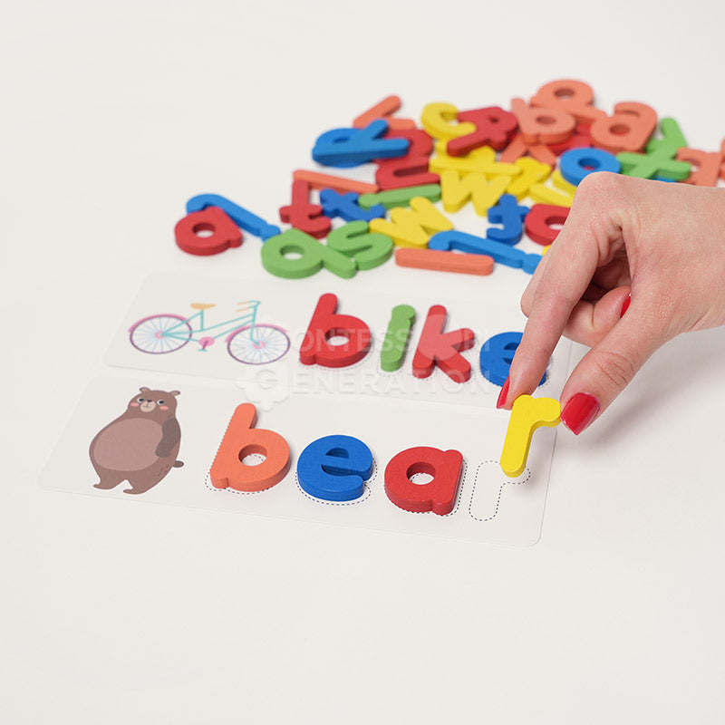 Joc Montessori din Lemn pentru Ortografie